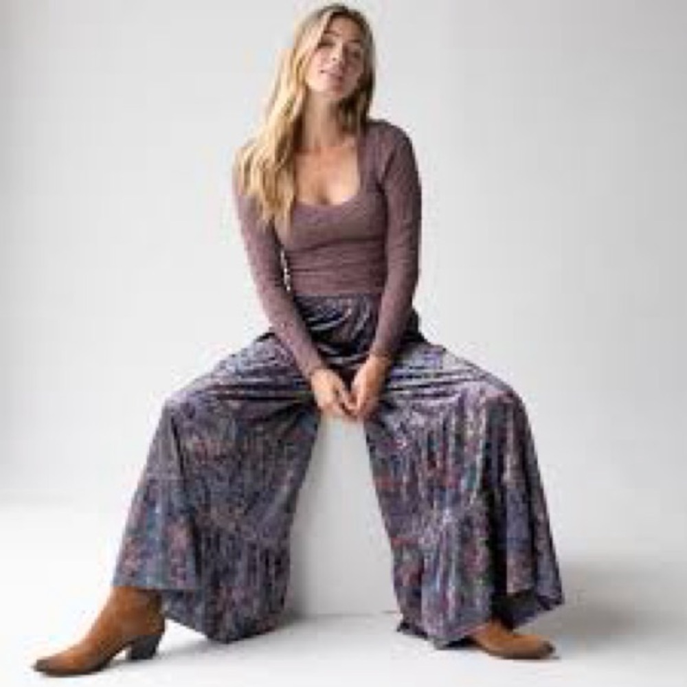 NATURAL LIFE Multicolor Wide-Leg Pants